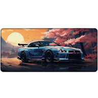 BLUE SKYLINE - Car Design - XXL Gaming Mauspad