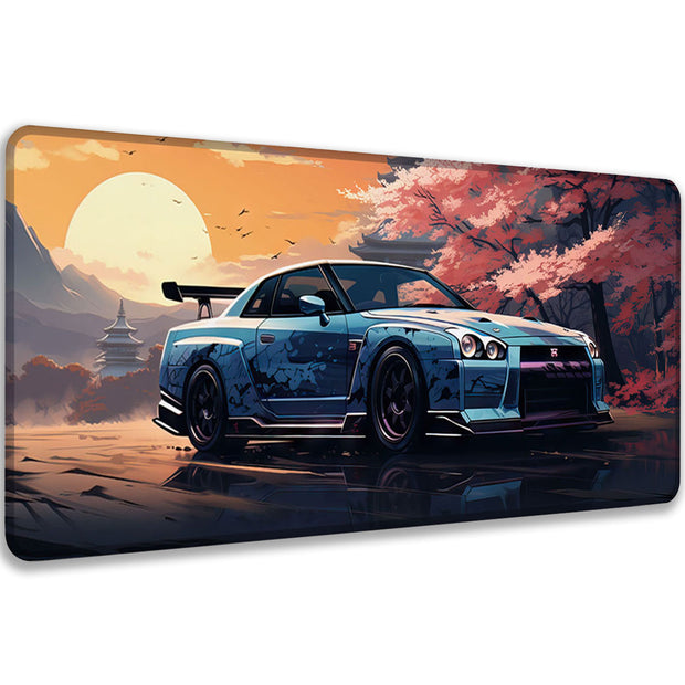 BLUE SKYLINE - Car Design - XXL Gaming Mauspad