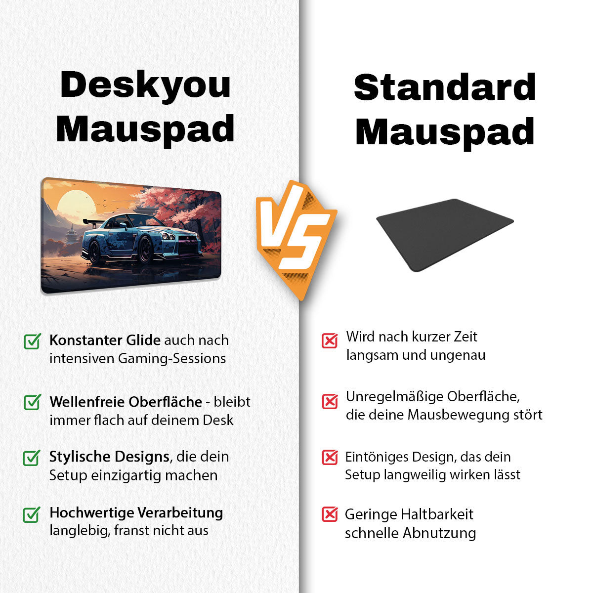 BLUE SKYLINE - Car Design - XXL Gaming Mauspad