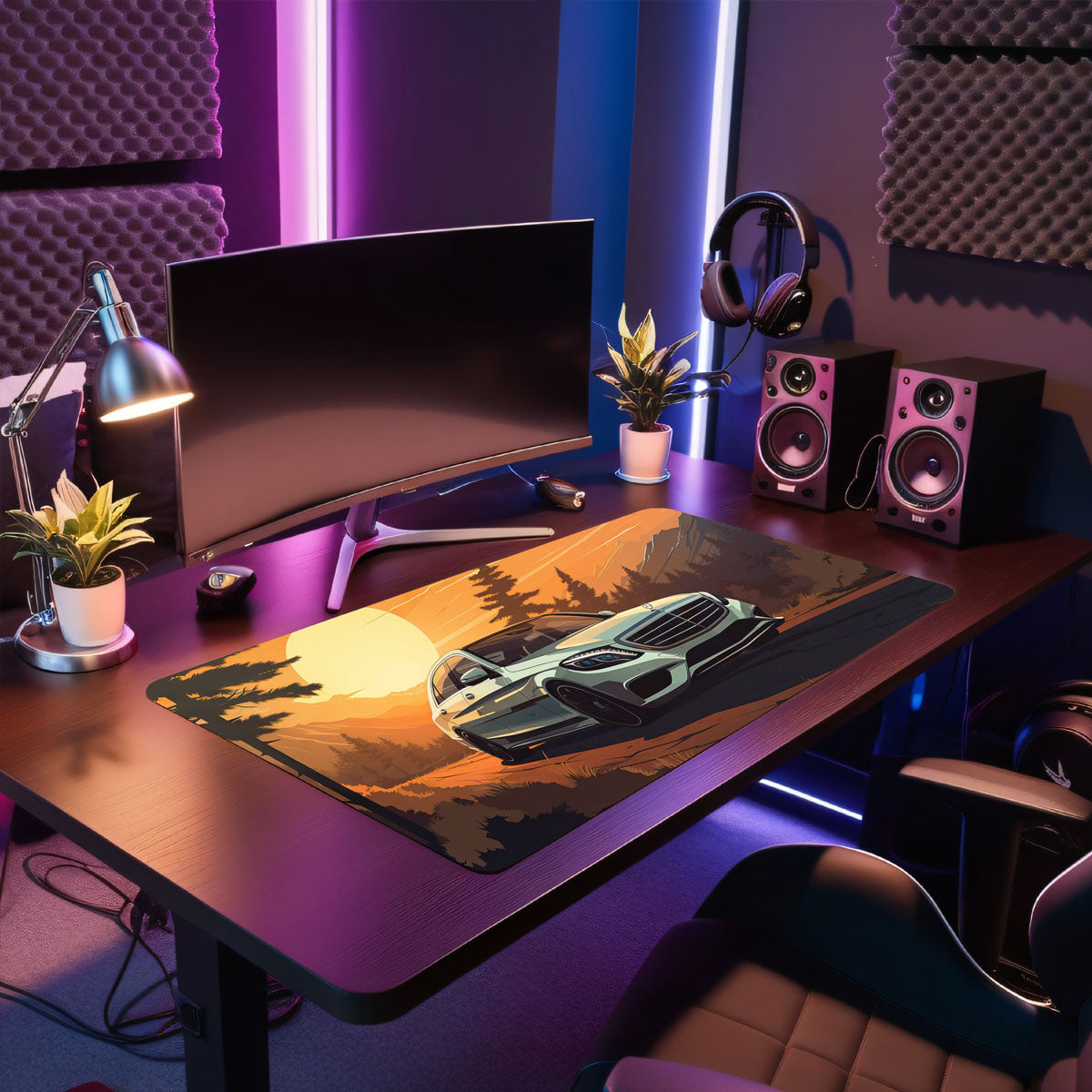 SUNSET LIMOUSINE - Car Design - XXL Gaming Mauspad