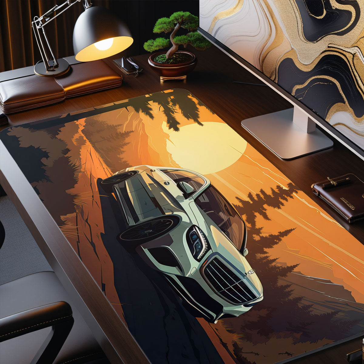 SUNSET LIMOUSINE - Car Design - XXL Gaming Mauspad