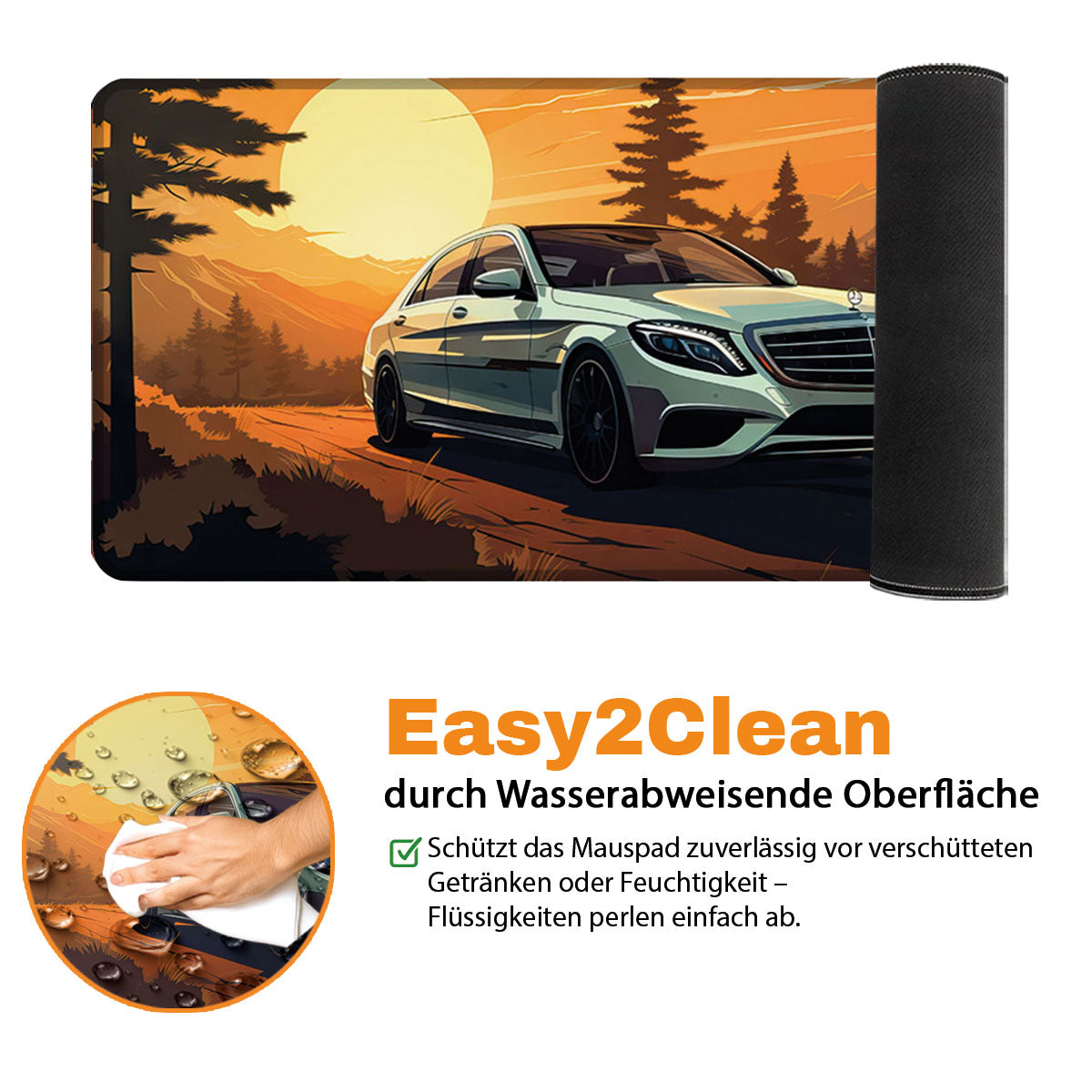 SUNSET LIMOUSINE - Car Design - XXL Gaming Mauspad