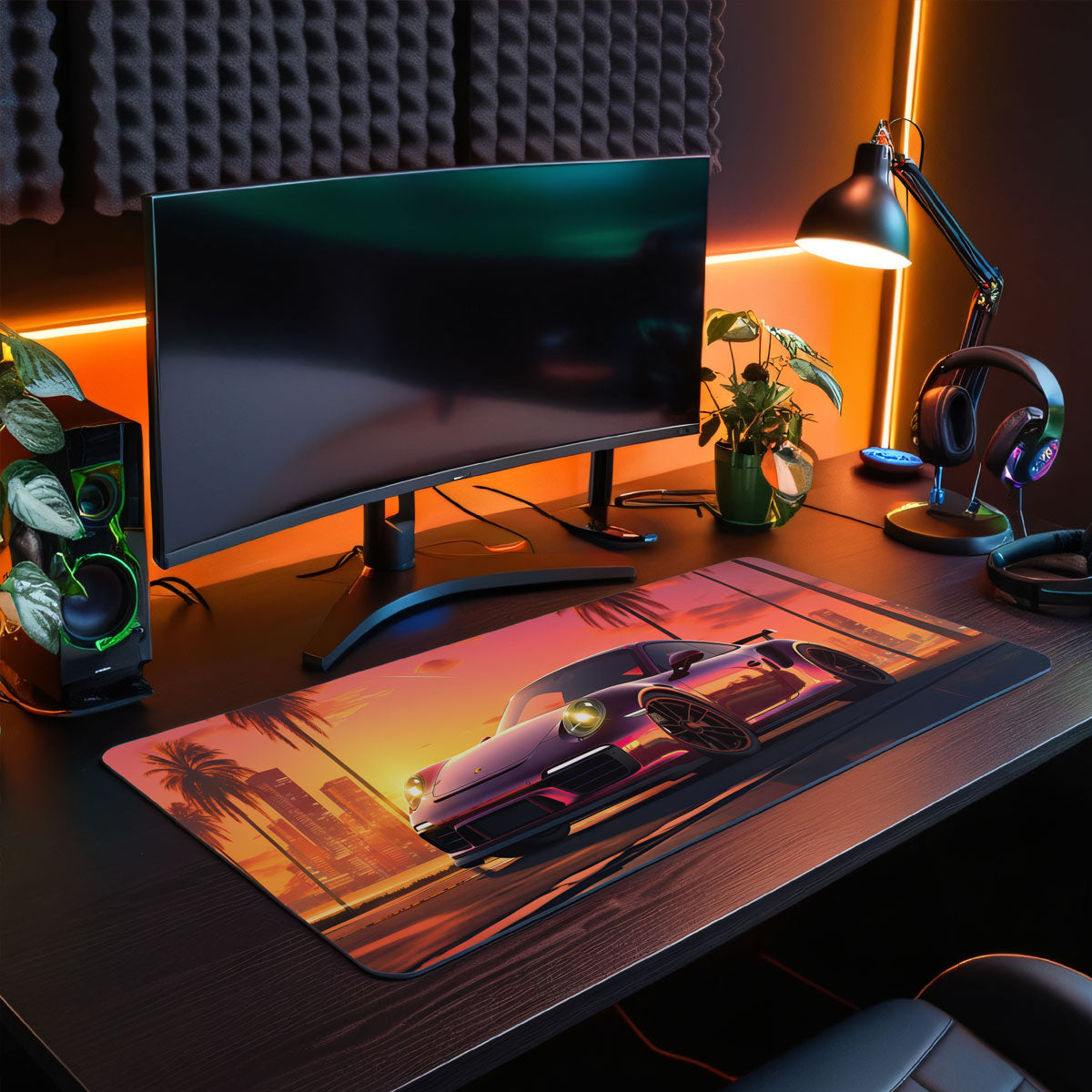 MIAMI - Car Design - XXL Gaming Mauspad