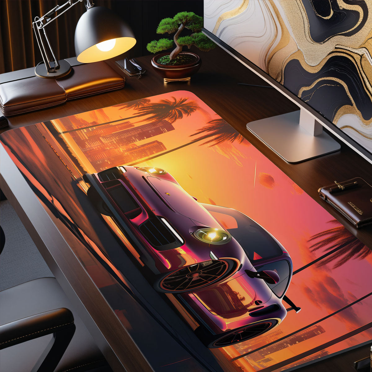 MIAMI - Car Design - XXL Gaming Mauspad