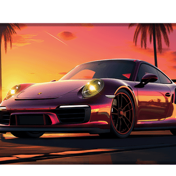 MIAMI - Car Design - XXL Gaming Mauspad