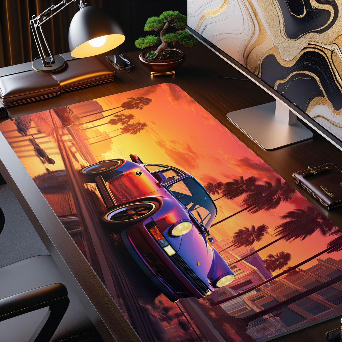 MIAMI OLDTIMER - Car Design - XXL Gaming Mauspad
