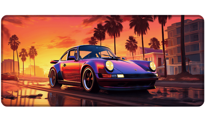 MIAMI OLDTIMER - Car Design - XXL Gaming Mauspad