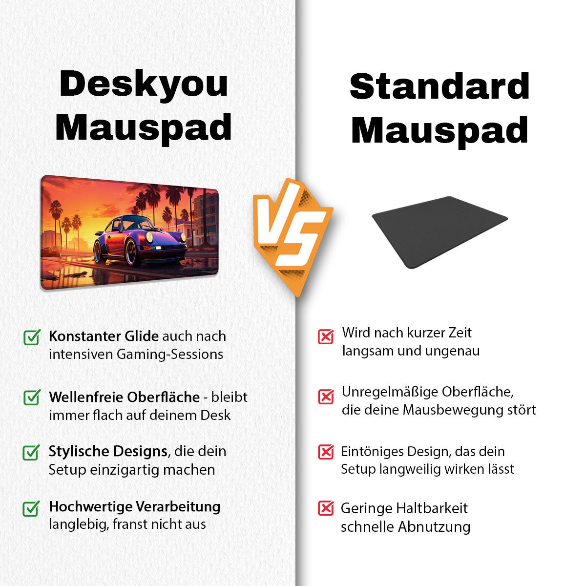 MIAMI OLDTIMER - Car Design - XXL Gaming Mauspad