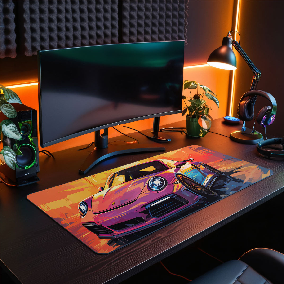 PINK 911 - Car Design - XXL Gaming Mauspad