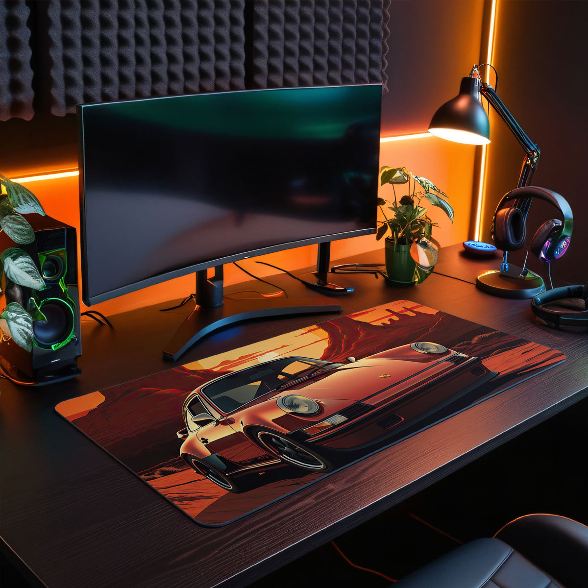 RED 911 - Car Design - XXL Gaming Mauspad