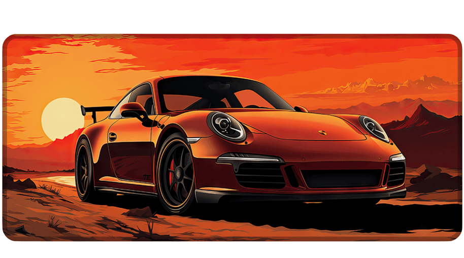 ORANGE 911 - Car Design - XXL Gaming Mauspad