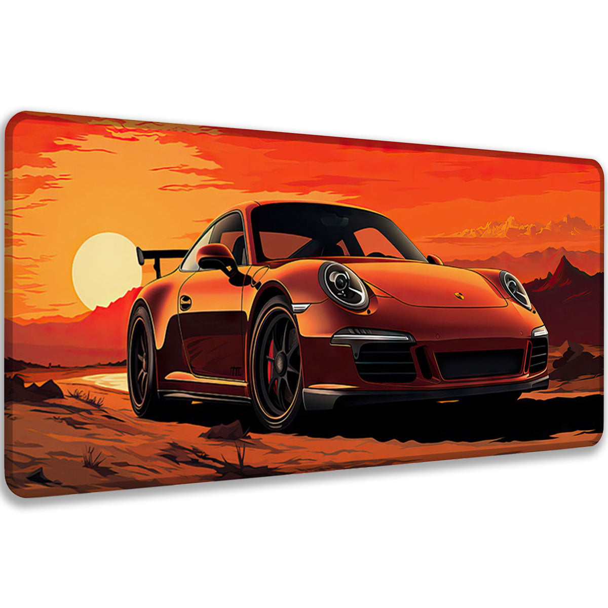 ORANGE 911 - Car Design - XXL Gaming Mauspad