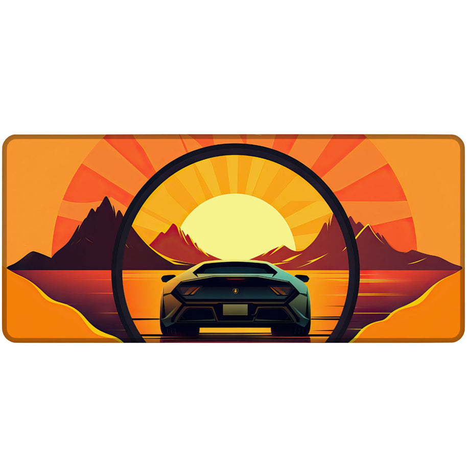 SPORTSCAR ORANGE - Car Design - XXL Gaming Mauspad