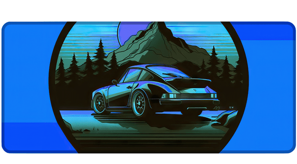 911 BLUE - Car Design - XXL Gaming Mauspad