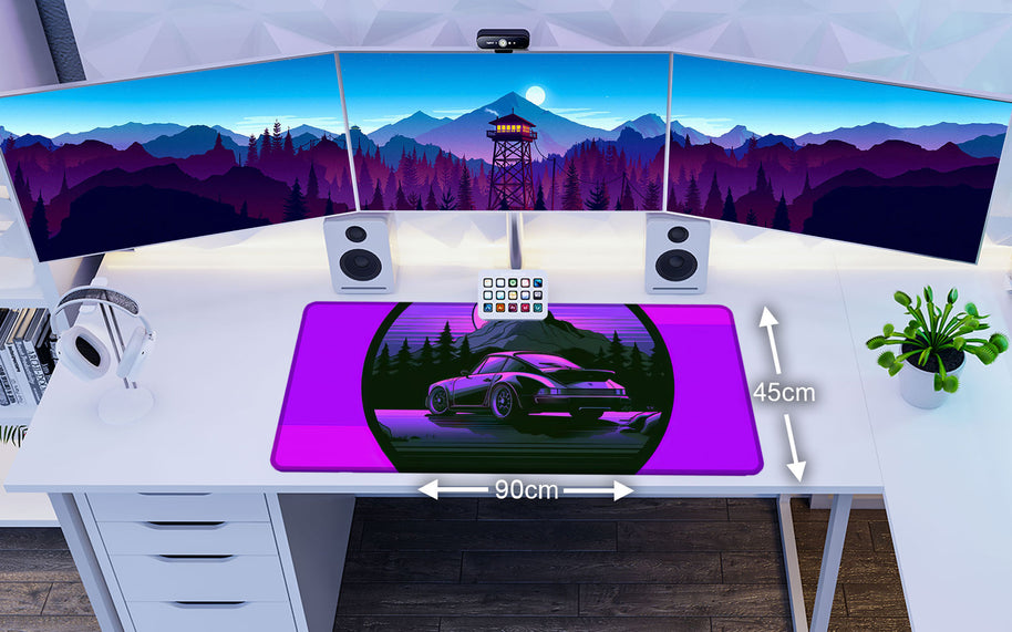 911 PINK - Car Design - XXL Gaming Mauspad