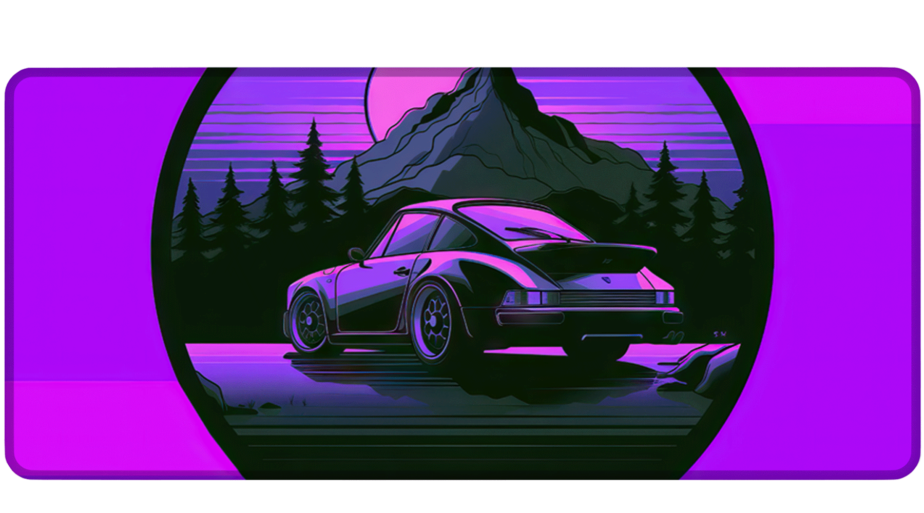 911 PINK - Car Design - XXL Gaming Mauspad