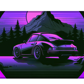 911 PINK - Car Design - XXL Gaming Mauspad