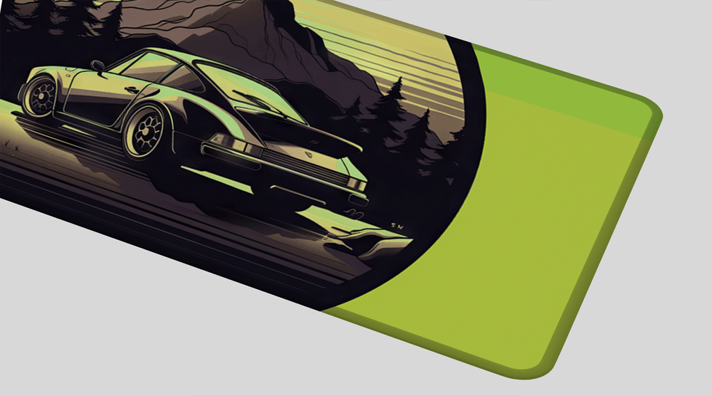 912 GREEN - Car Design - XXL Gaming Mauspad