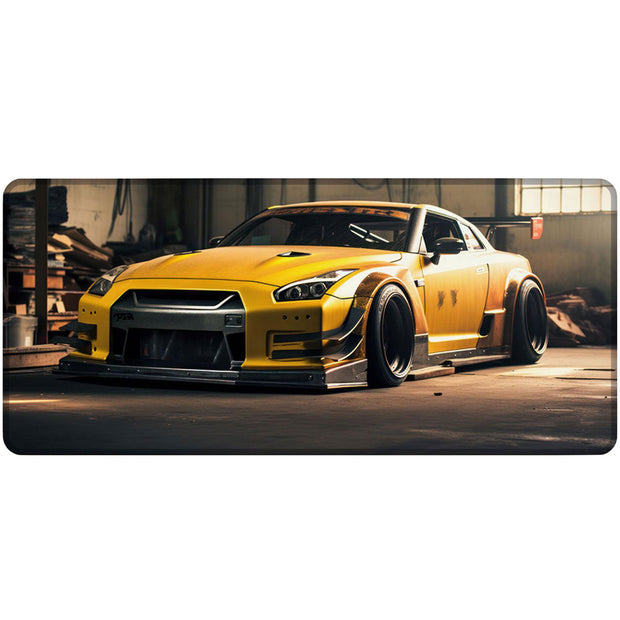 Yellow GTR - Car Design - XXL Gaming Mauspad