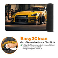 Yellow GTR - Car Design - XXL Gaming Mauspad