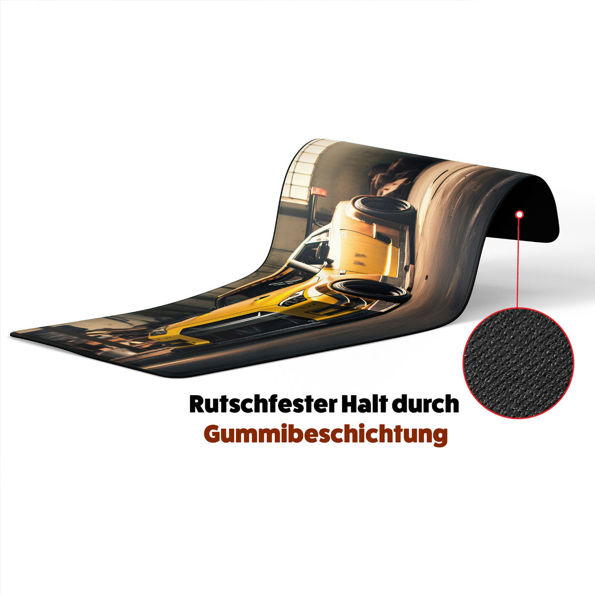 Yellow GTR - Car Design - XXL Gaming Mauspad