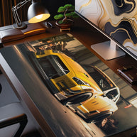 Yellow GTR - Car Design - XXL Gaming Mauspad