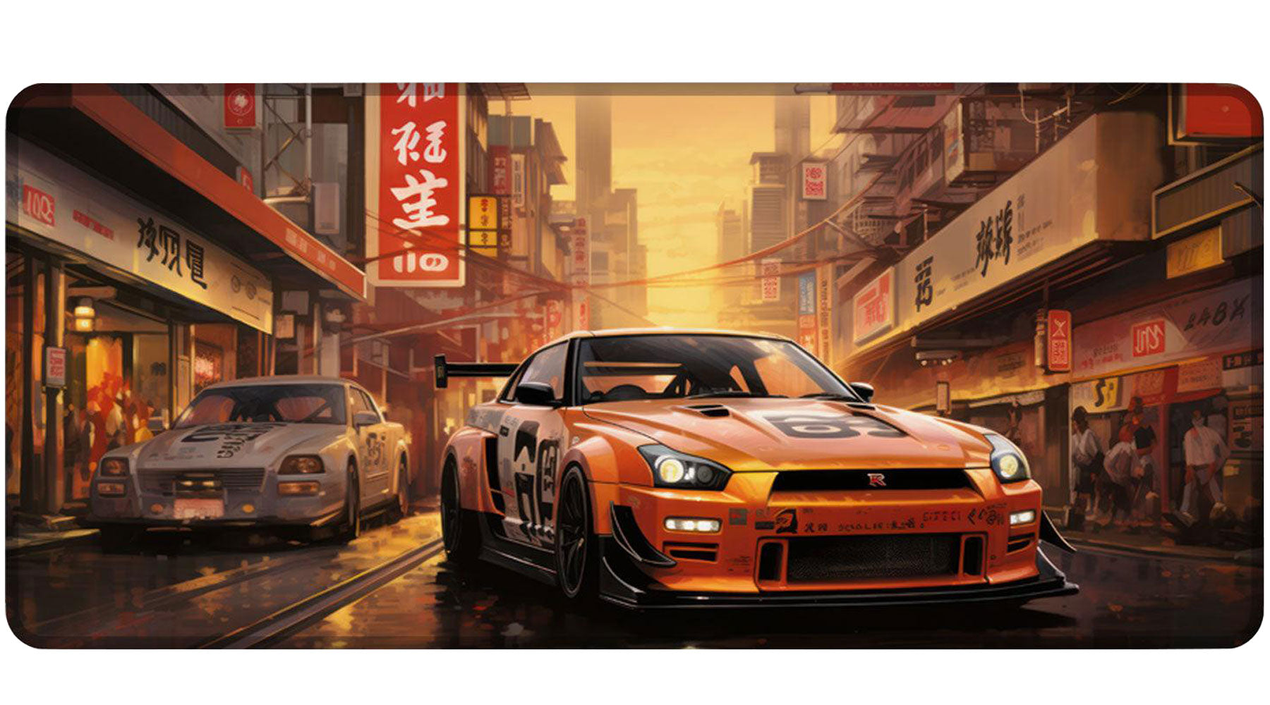 China Skyline Car - Car Design - XXL Gaming Mauspad