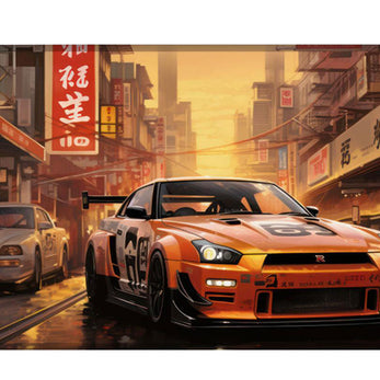 China Skyline Car - Car Design - XXL Gaming Mauspad