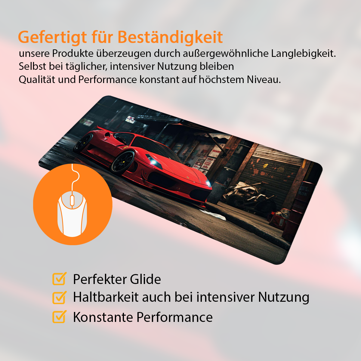 Ferrari China - Car Design - XXL Gaming Mauspad