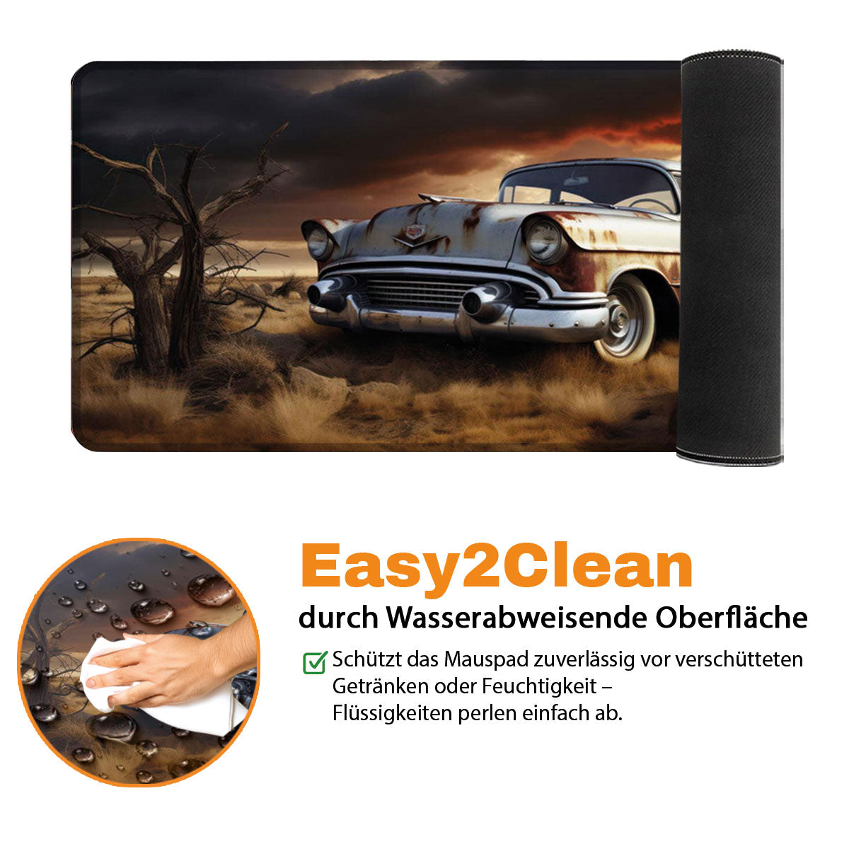 Oldtimer #2 - Car Design - XXL Gaming Mauspad