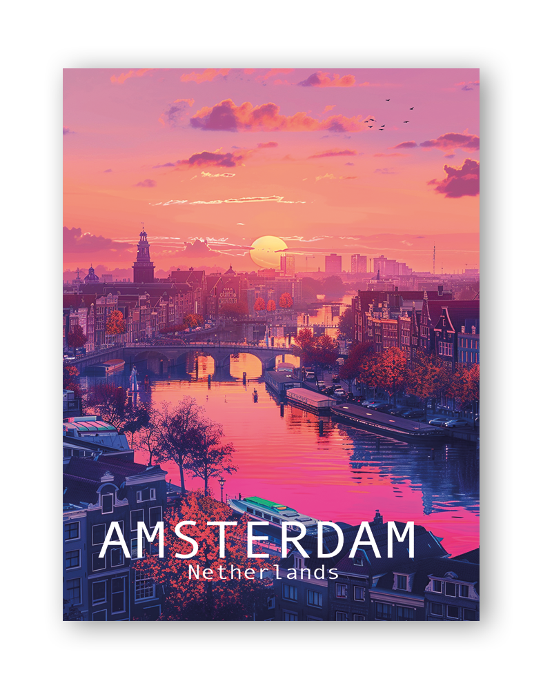 AMSTERDAM - Bilderfolie für LED Rahmen