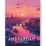 AMSTERDAM - Bilderfolie für LED Rahmen