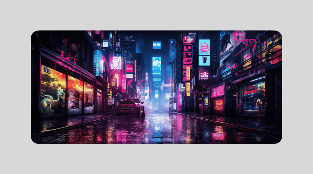 NEON LIGHT CITY - City Design - XXL Gaming Mauspad