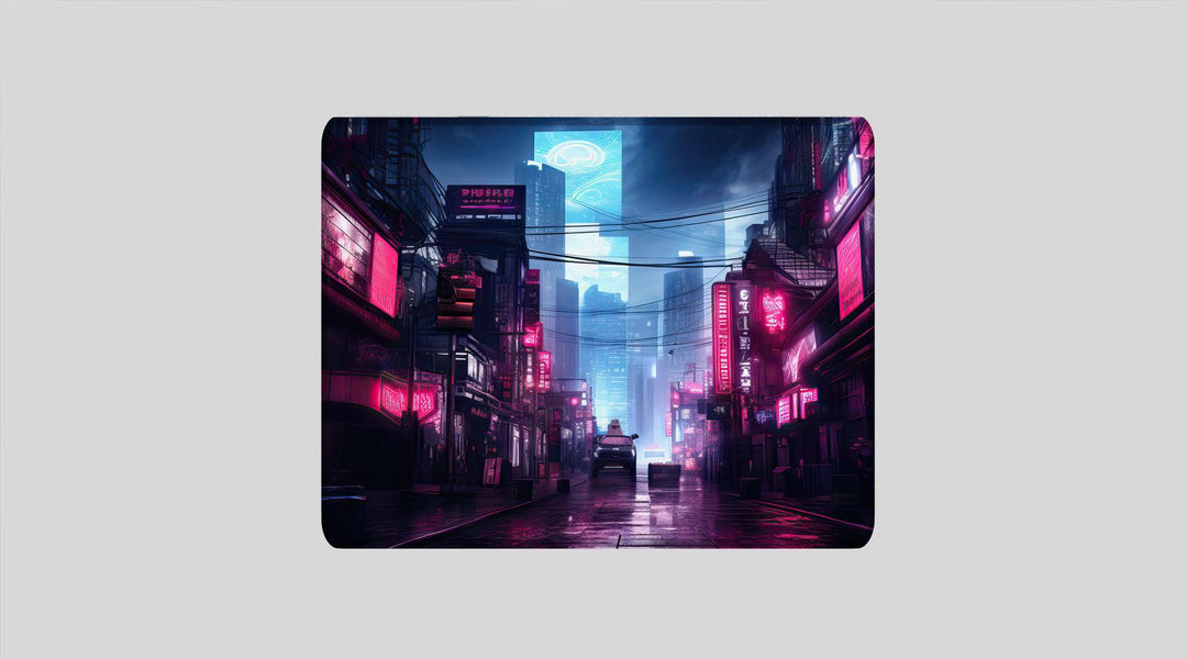 NEON LIGHT STREET - City Design - XXL Gaming Mauspad