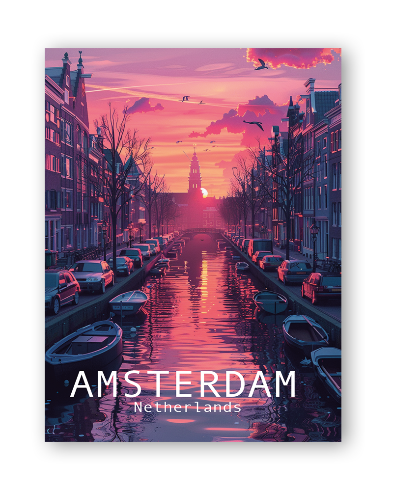 AMSTERDAM - Bilderfolie für LED Rahmen