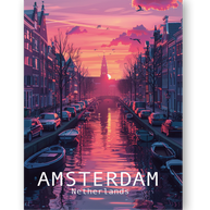 AMSTERDAM - Bilderfolie für LED Rahmen