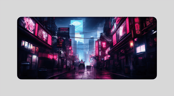 NEON LIGHT STREET - City Design - XXL Gaming Mauspad