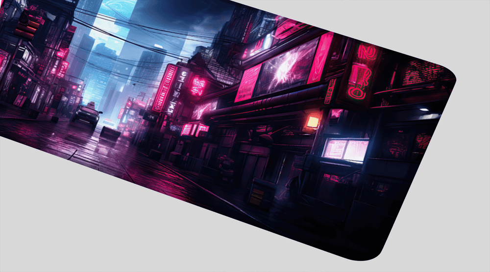 NEON LIGHT STREET - City Design - XXL Gaming Mauspad