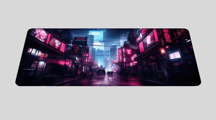 NEON LIGHT STREET - City Design - XXL Gaming Mauspad