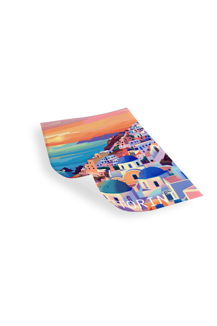 SANTORINI - Bilderfolie für LED Rahmen