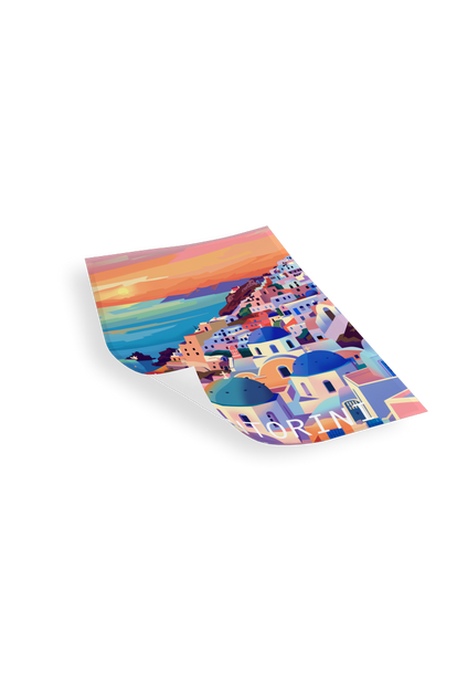 SANTORINI - Bilderfolie für LED Rahmen