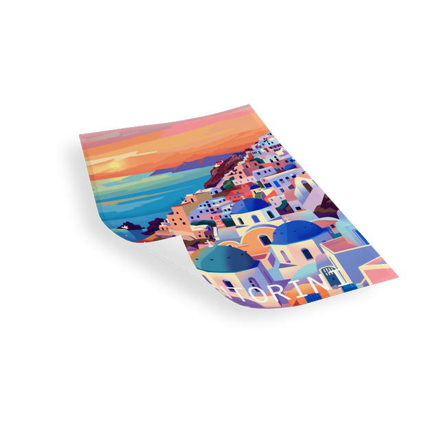 SANTORINI - Bilderfolie für LED Rahmen