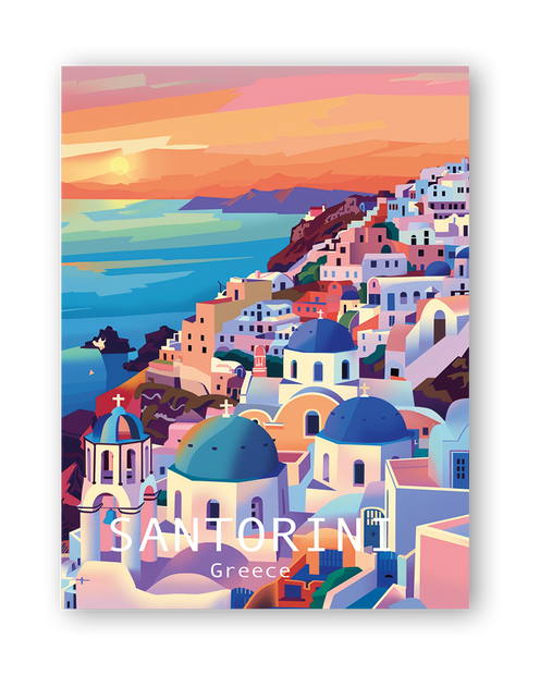 SANTORINI - Bilderfolie für LED Rahmen