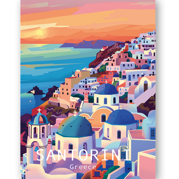 SANTORINI - Bilderfolie für LED Rahmen