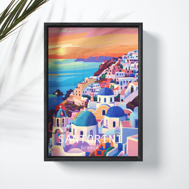 SANTORINI - Deskyou Poster