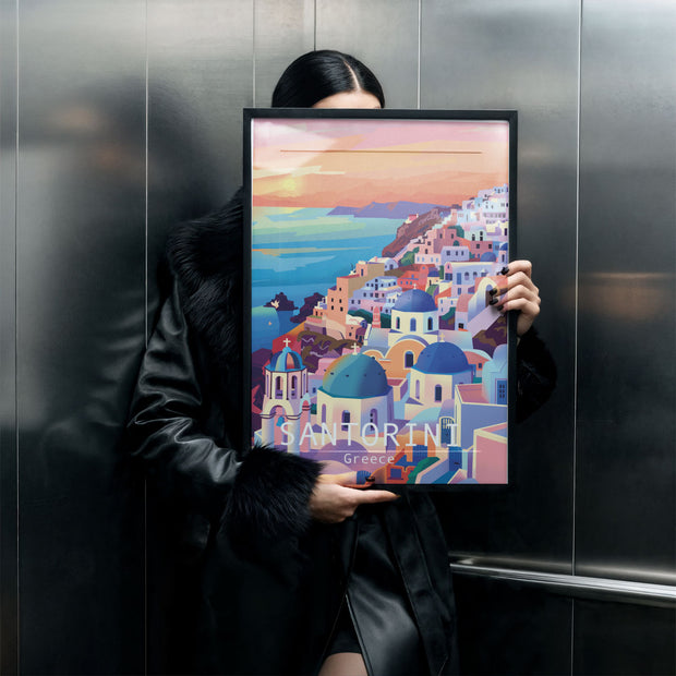 SANTORINI - Deskyou Poster
