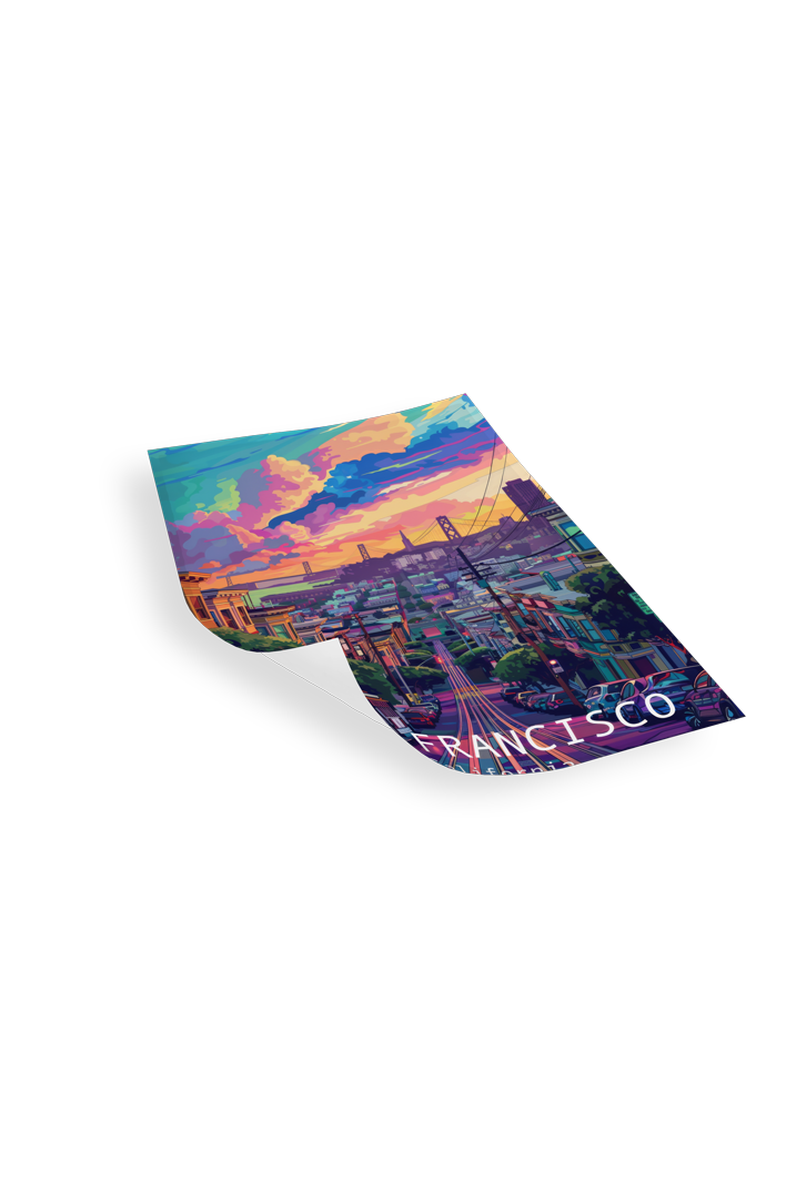SAN FRANCISCO - Bilderfolie für LED Rahmen