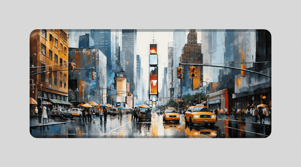 NEW YORK OIL PAINTING #3 - City Design - XXL Gaming Mauspad