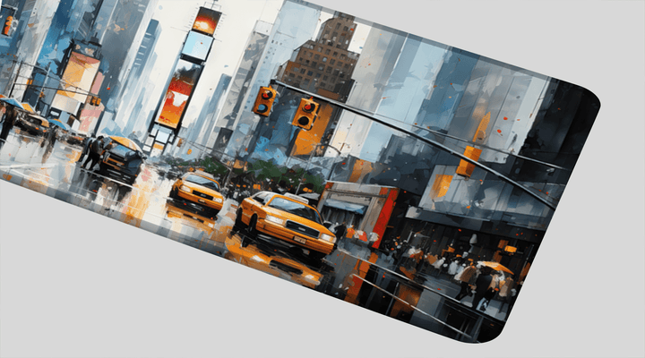 NEW YORK OIL PAINTING #3 - City Design - XXL Gaming Mauspad