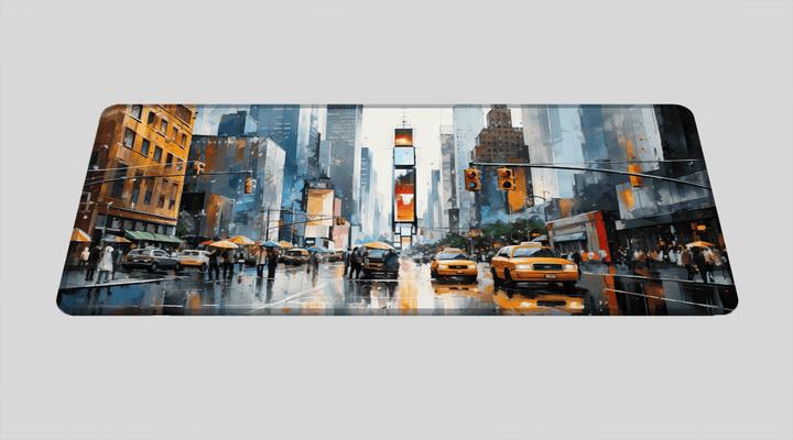 NEW YORK OIL PAINTING #3 - City Design - XXL Gaming Mauspad